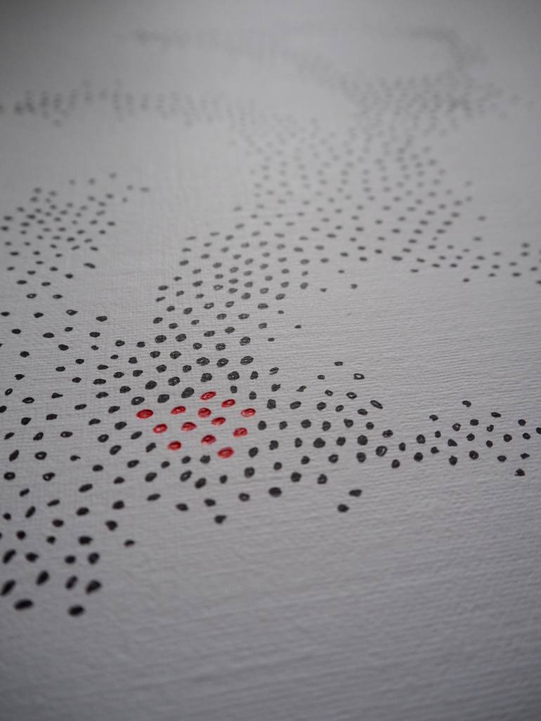 Original Abstract Science/Technology Drawing by John Melven