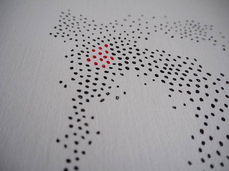Original Abstract Science/Technology Drawing by John Melven