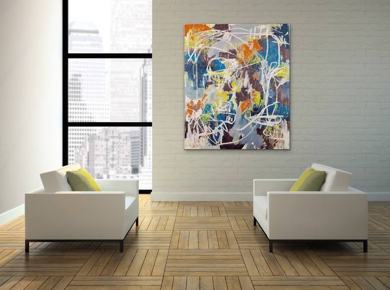 Original Abstract Expressionism Abstract Painting by Alyssa Dabbs
