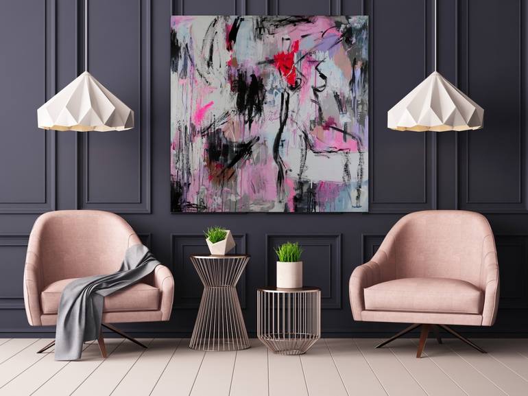 Original Abstract Expressionism Abstract Painting by Alyssa Dabbs
