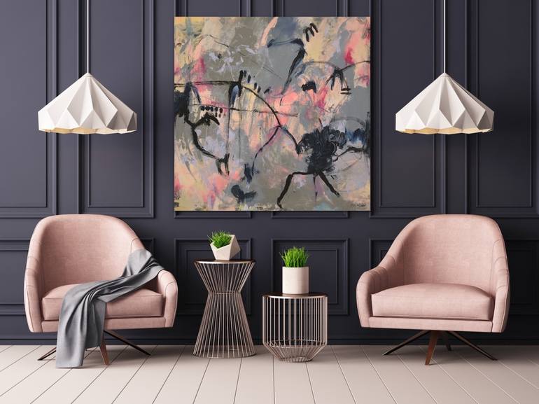 Original Conceptual Abstract Painting by Alyssa Dabbs