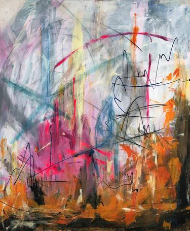 Original Abstract Expressionism Abstract Paintings by Alyssa Dabbs