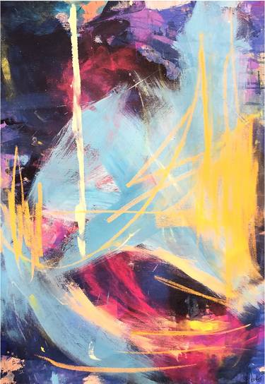 Original Abstract Expressionism Abstract Paintings by Alyssa Dabbs