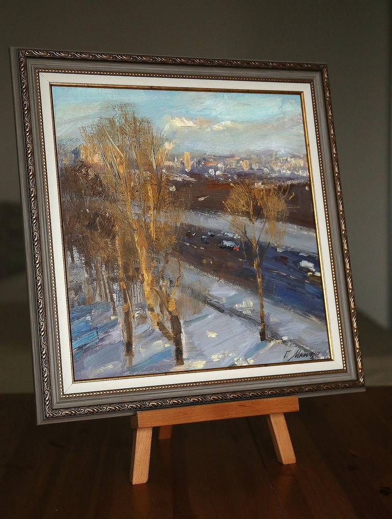 Original Impressionism Cities Painting by George Mamchur