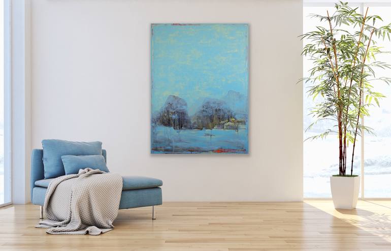 Original Abstract Landscape Painting by Nadine Prada