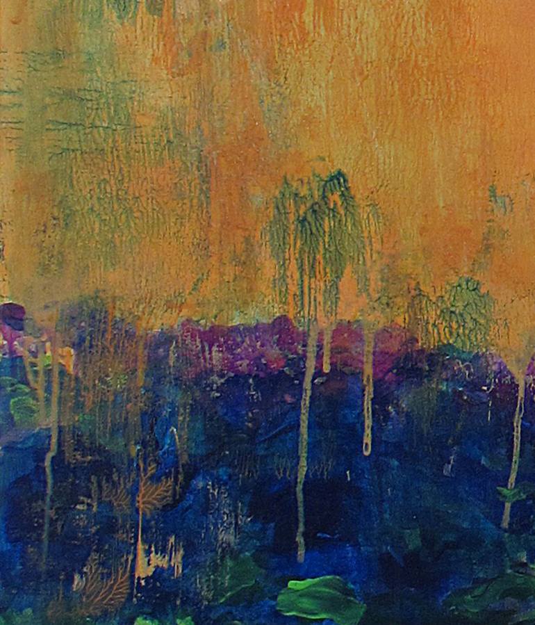 Original Abstract Landscape Painting by Nadine Prada