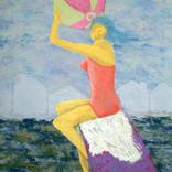 Girl with the ball by Katerina Gorokhova