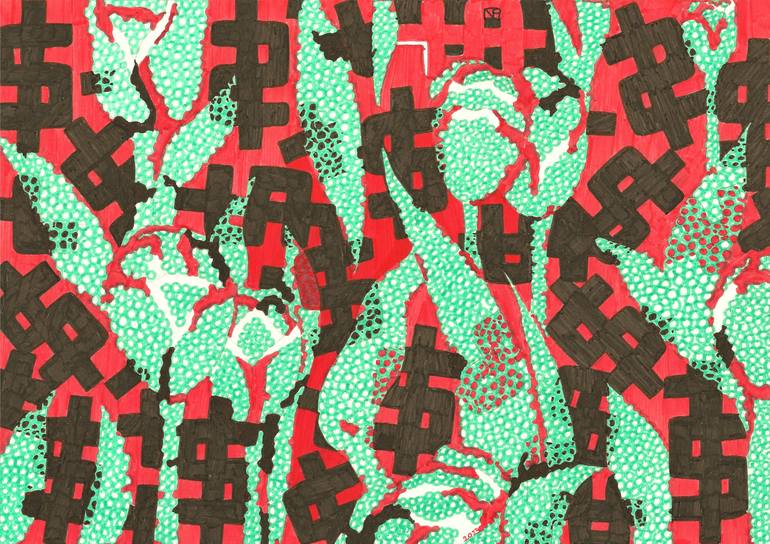 Print of Conceptual Abstract Drawings by Nives Palmic