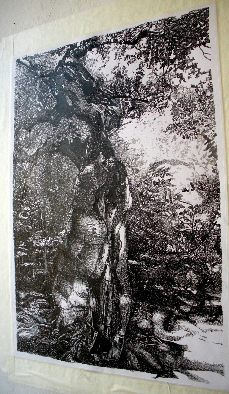 Original Tree Drawing by Nives Palmic