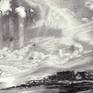 This drawing is pure expression of dynamical movement and dramatical lightness of sunset. That's why I call it Drama in Black and White. Visually attractive with the touch of classic. Drawing is a combination of graphite and charcoal pencil, created after my photo.