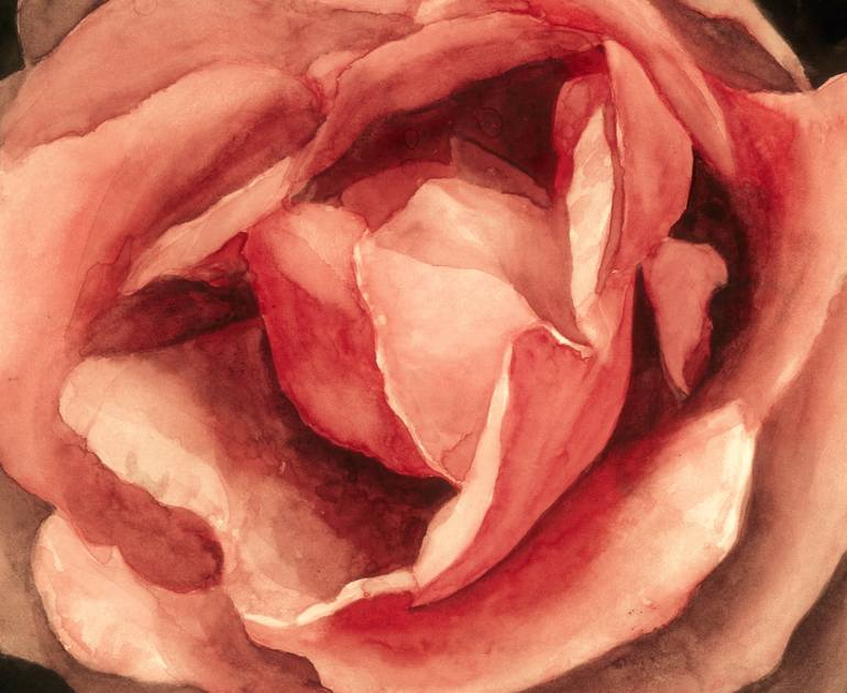 Original Conceptual Floral Painting by Nives Palmic