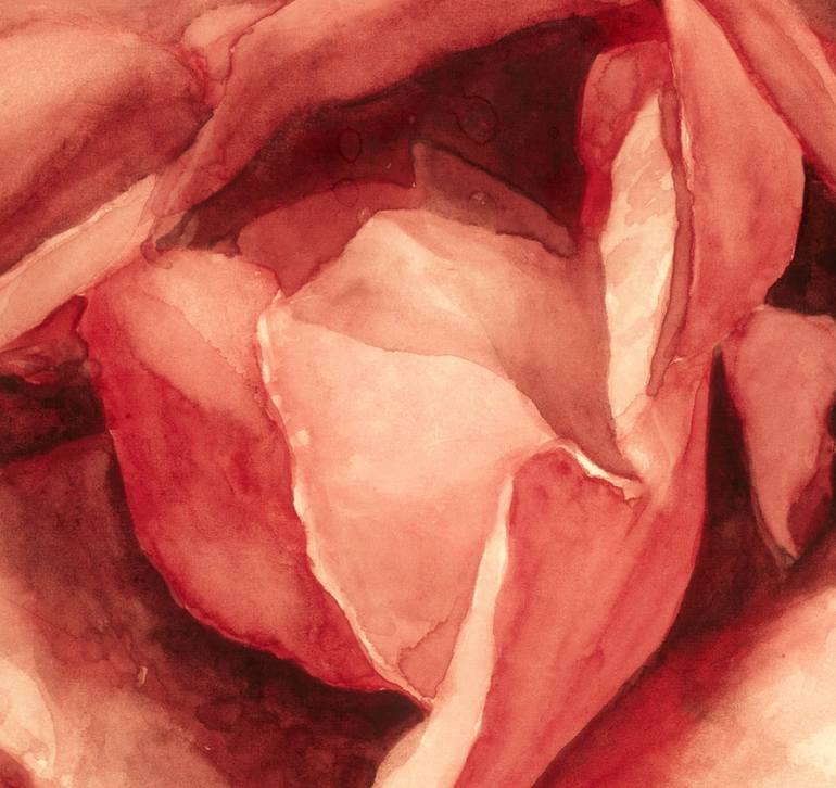 Original Conceptual Floral Painting by Nives Palmic