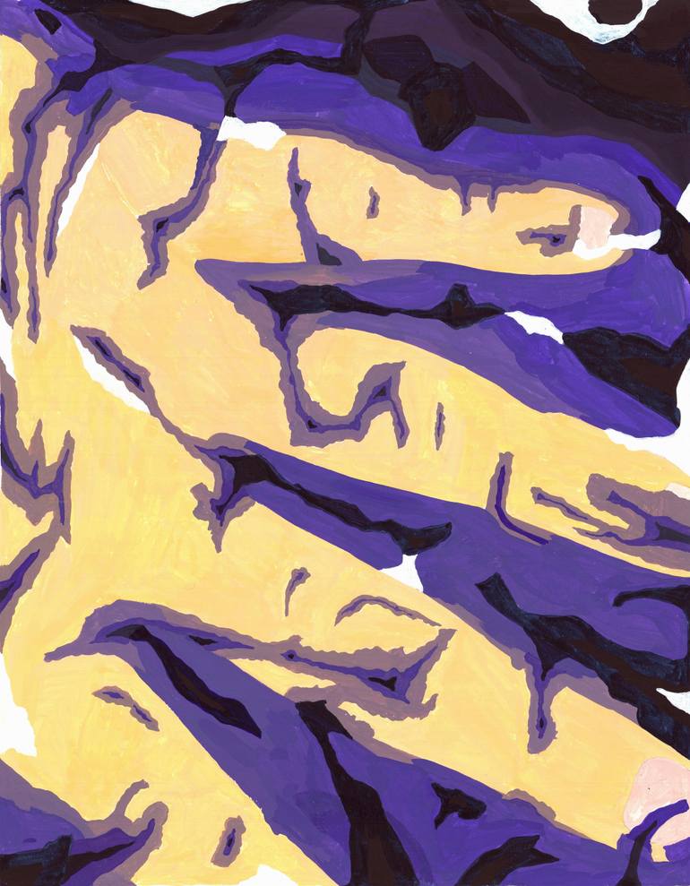 Original Conceptual People Painting by Nives Palmic