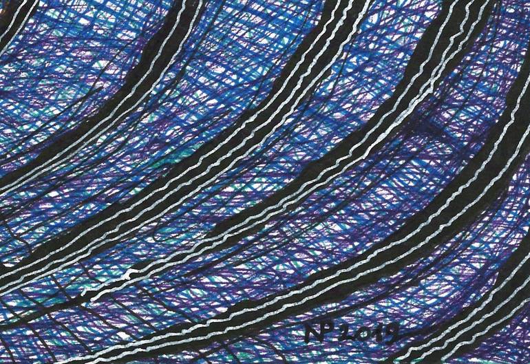 Original Conceptual Abstract Drawing by Nives Palmic