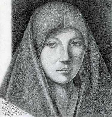 ANNUNCIATION STUDY AFTER RENAISSANCE MASTER ANTONELLO DA MESSINA thumb