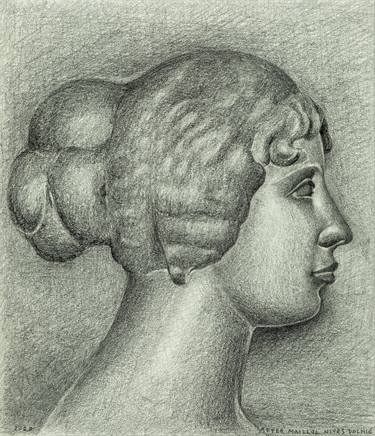 Original Figurative Portrait Drawings by Nives Palmic