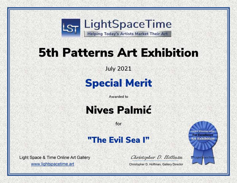 Original Conceptual Abstract Drawing by Nives Palmic