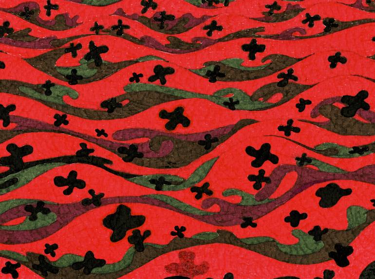 Original Conceptual Abstract Drawing by Nives Palmic