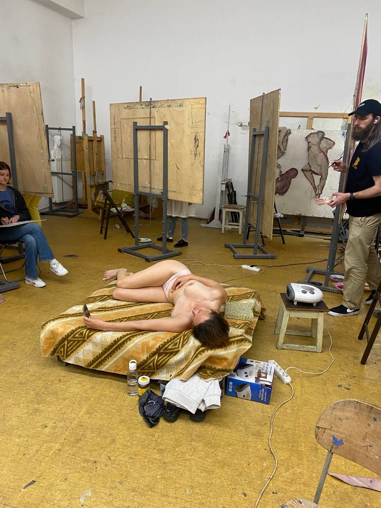 Original Contemporary Body Painting by Alex Murin