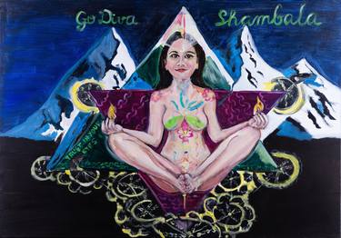 Original Art Nouveau Erotic Painting by Alex Murin