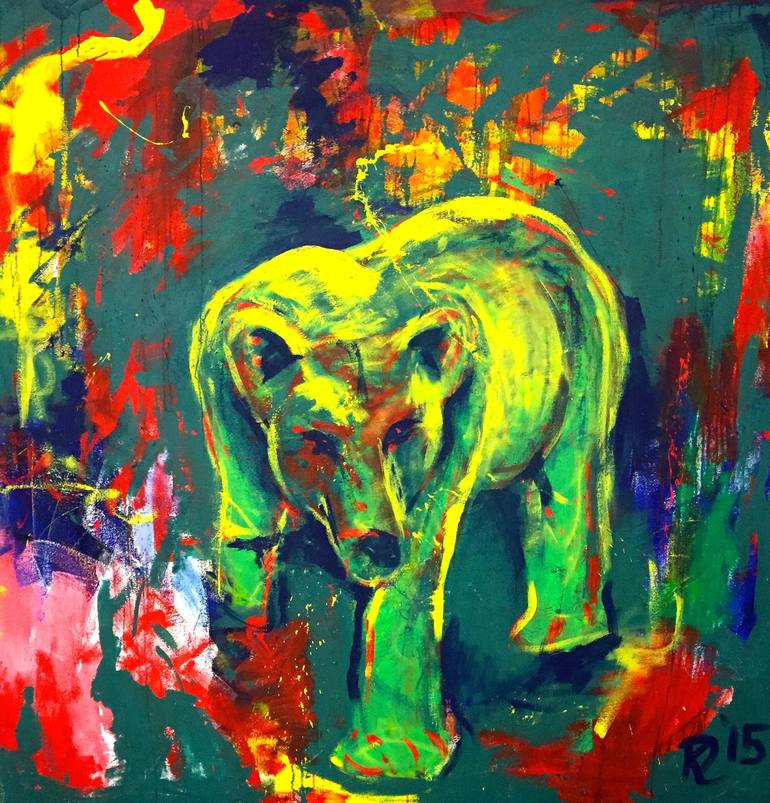 Bear 2015 Painting by Konstantin von Reden-Lütcken | Saatchi Art