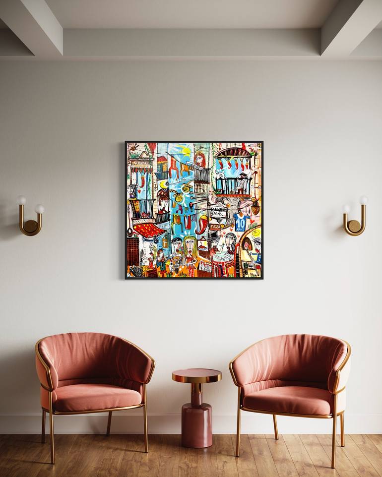 Original Contemporary Cities Painting by Alessandro Siviglia