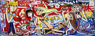 Original Cubism Love Paintings by Alessandro Siviglia