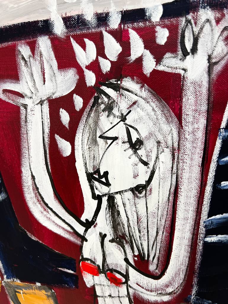 Original Cubism Fantasy Painting by Alessandro Siviglia