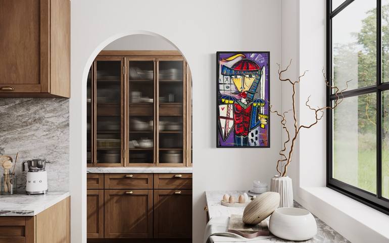 Original Abstract Men Painting by Alessandro Siviglia