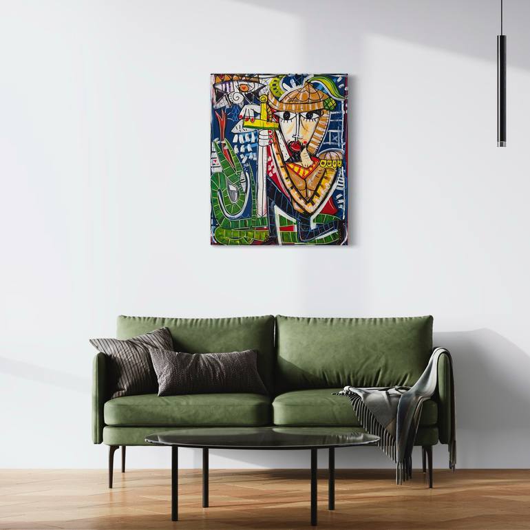 Original Abstract Classical Mythology Painting by Alessandro Siviglia