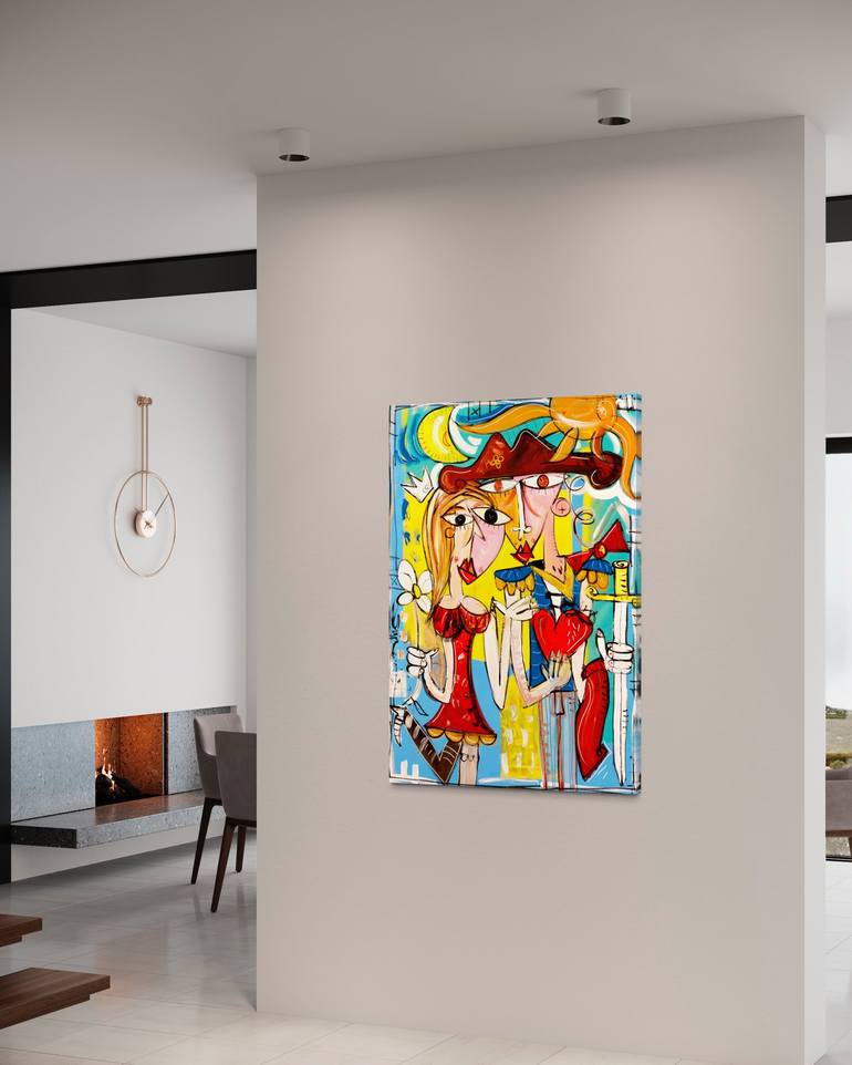 Original Contemporary Love Painting by Alessandro Siviglia