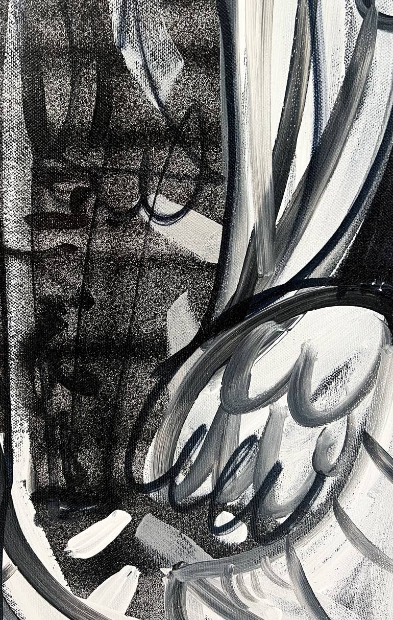 Original Black & White Love Painting by Alessandro Siviglia