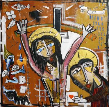 Print of Cubism Religion Paintings by Alessandro Siviglia