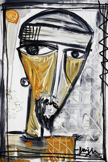 Print of Cubism Portrait Paintings by Alessandro Siviglia