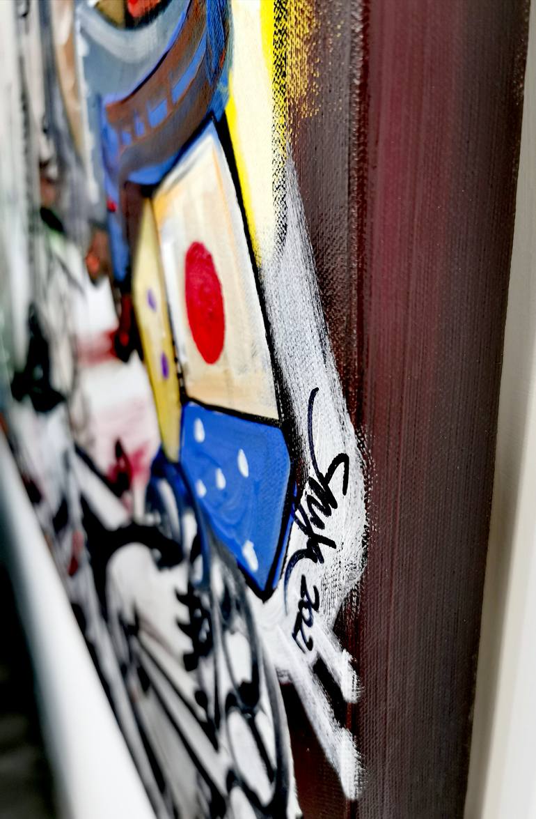 Original Cubism Fantasy Painting by Alessandro Siviglia