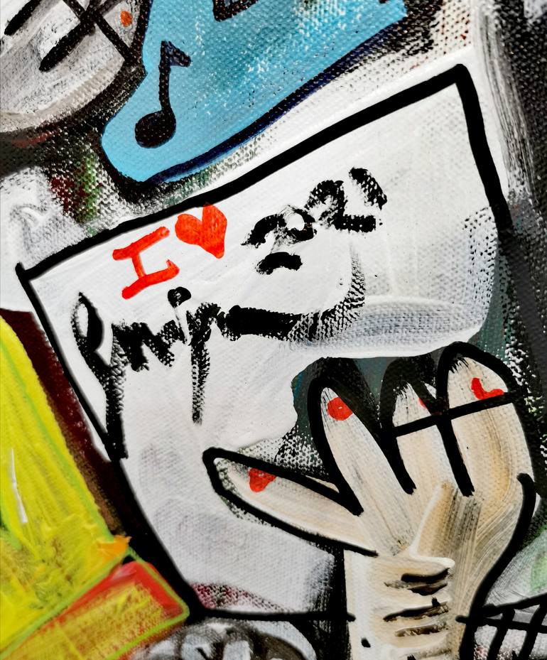 Original Cubism Fantasy Painting by Alessandro Siviglia