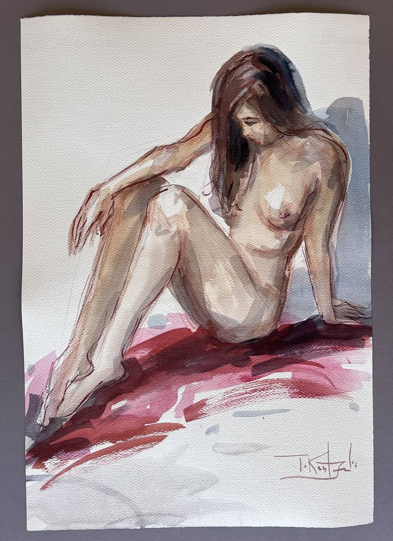 Original Figurative Nude Painting by Igor Koutsenko