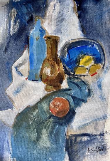 Still Life with Copper vase watercolor thumb