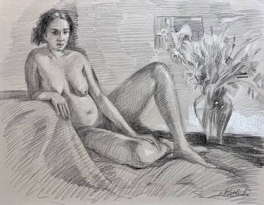 Original Figurative Nude Drawings by Igor Koutsenko