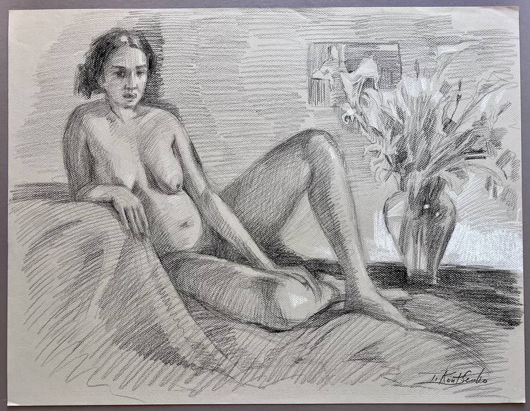 Original Nude Drawing by Igor Koutsenko