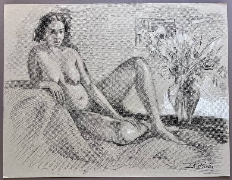 Original Figurative Nude Drawing by Igor Koutsenko