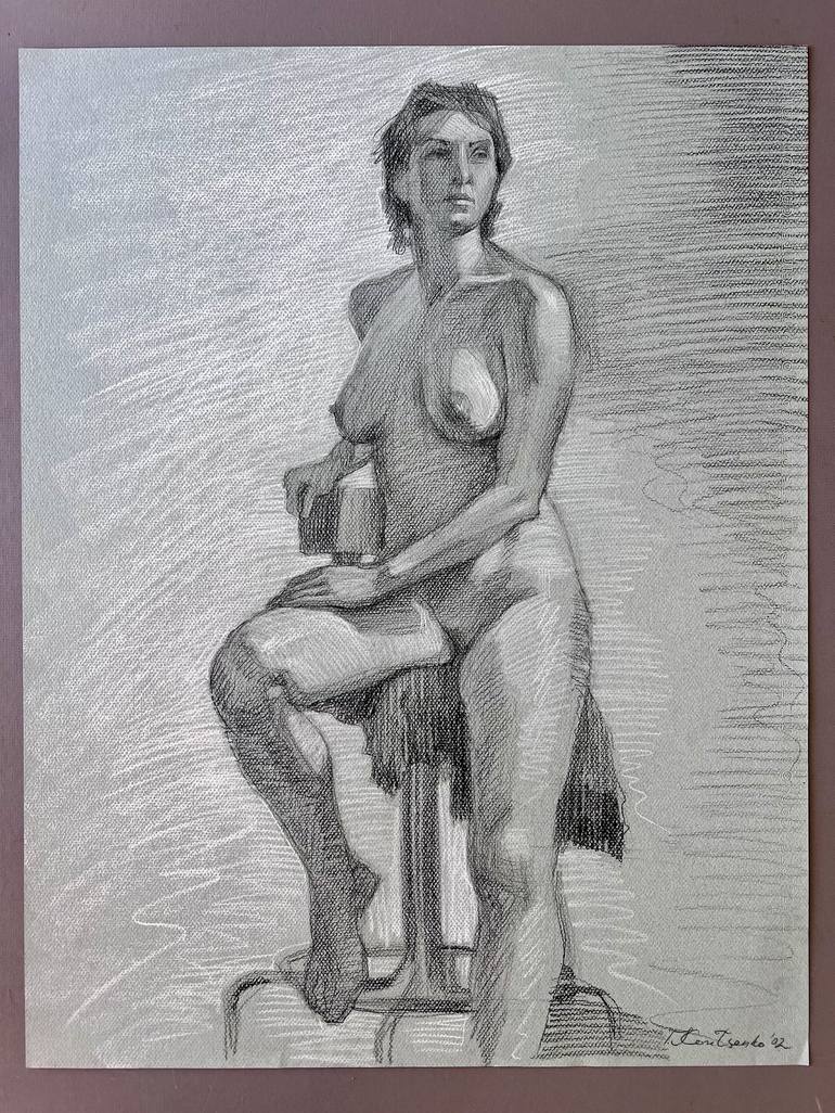 Original Nude Drawing by Igor Koutsenko