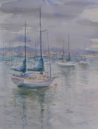 Print of Fine Art Boat Paintings by Igor Koutsenko