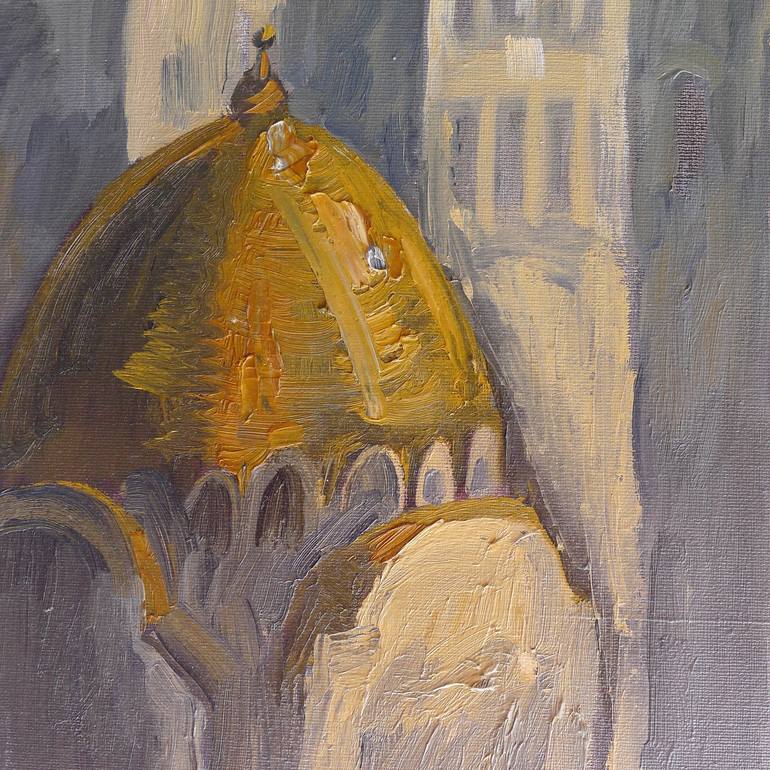 Original Fine Art Architecture Painting by Igor Koutsenko