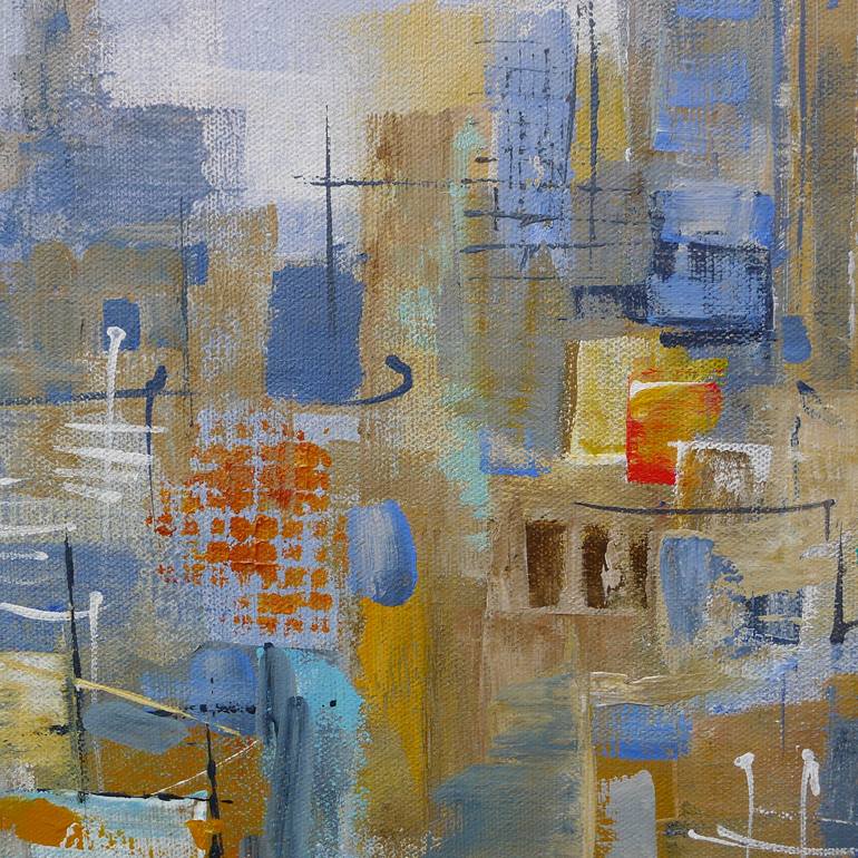 Original Expressionism Cities Painting by Igor Koutsenko