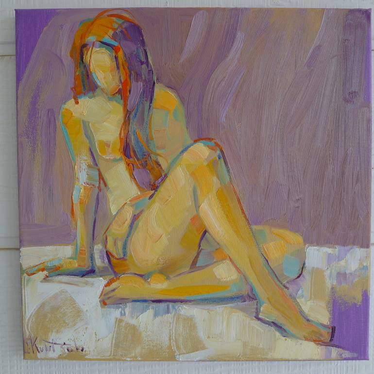 Original Expressionism Nude Painting by Igor Koutsenko