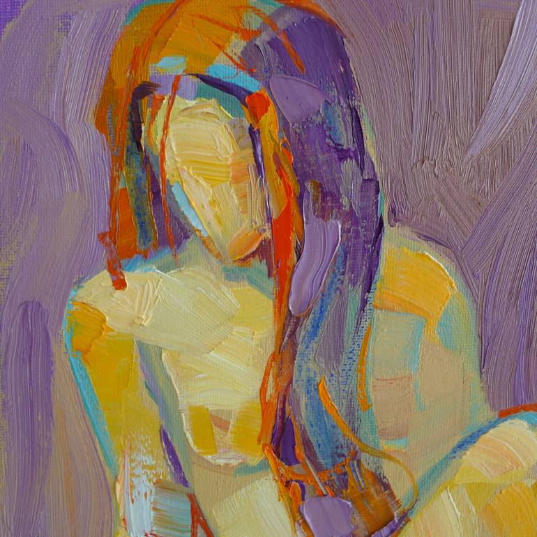 Original Expressionism Nude Painting by Igor Koutsenko