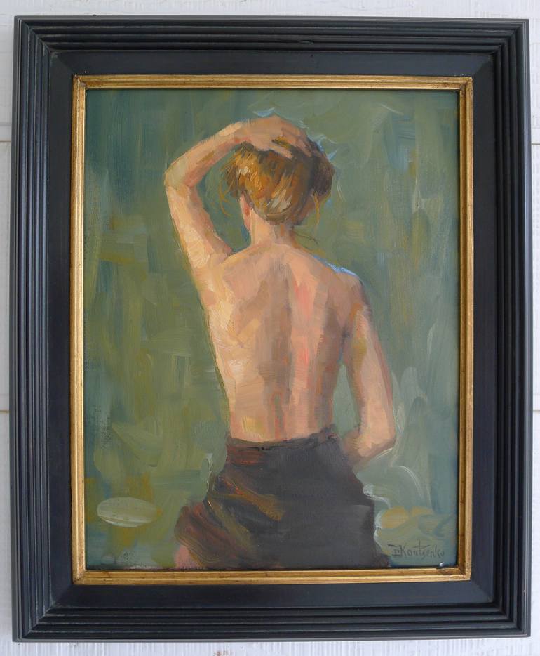 Original Fine Art Nude Painting by Igor Koutsenko