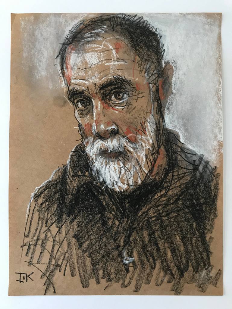Original Portrait Drawing by Igor Koutsenko