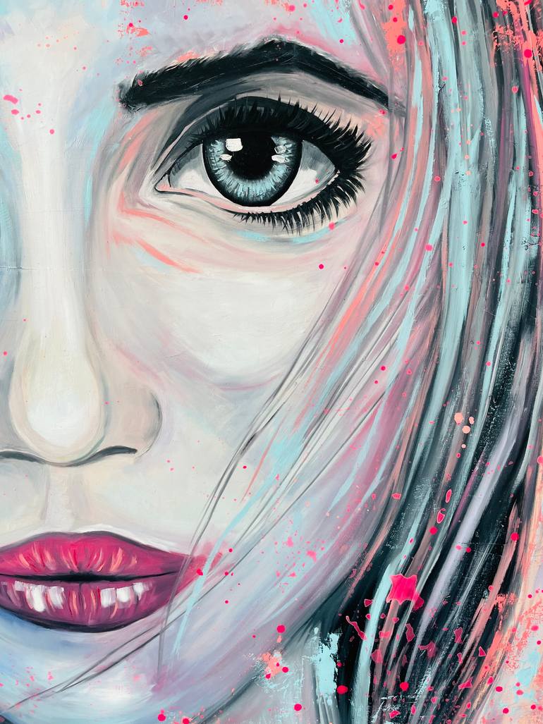 Original Abstract People Painting by Michael Friese
